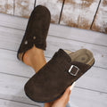 Plus size women's cork bottom slippers export baotou half-slippers birkenstock shoes 35-48 sizes shipped according to customer plan