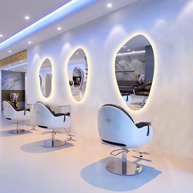 Hairdressing shop mirror table popular perm and dye hanging mirror hair salon special beauty mirror floor-standing hair cutting mirror hair salon special mirror