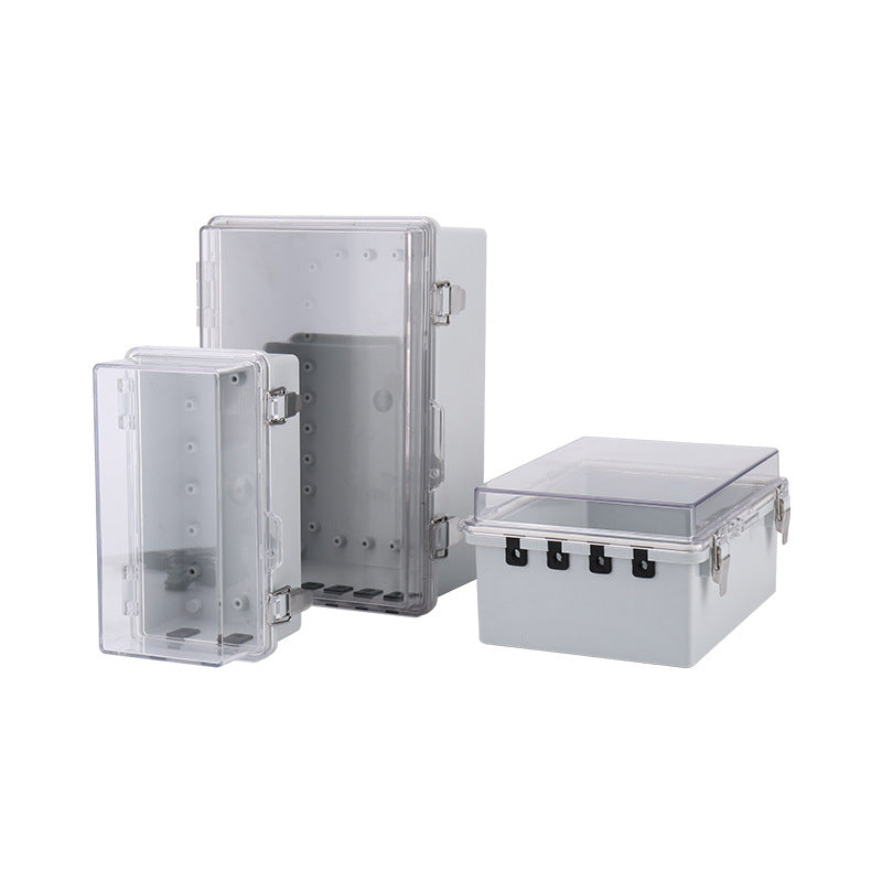 Locked row plug waterproof box rainproof outdoor open-air battery car charging pile box anti-theft mobile socket power box