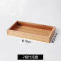 Bamboo and wood tray sets - available in sets of two, four, or six - japanese-style home use cups and plates, rectangular fruit platters, hotel and restaurant bbq dishes