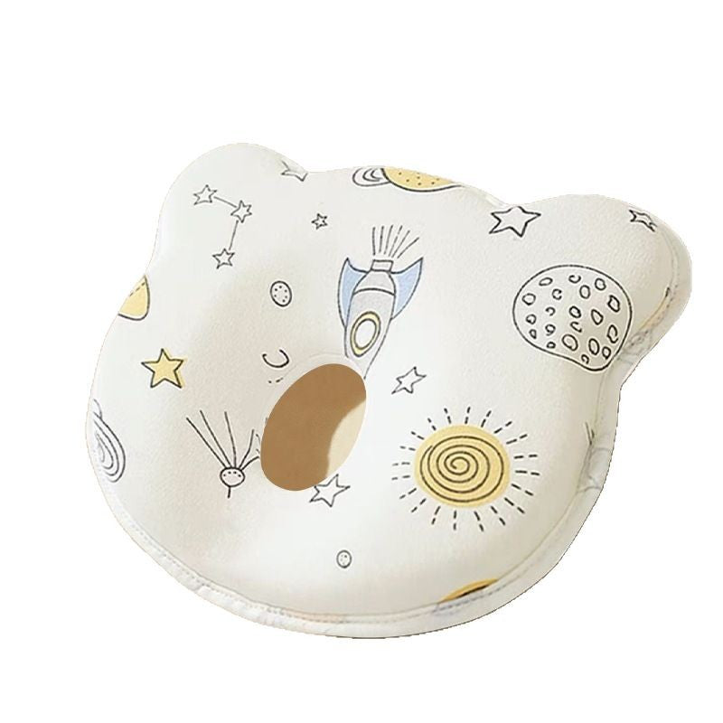 Baby head shaping pillow for 0-6 months and up - memory foam for newborns and infants - corrects head shape and prevents flat head syndrome