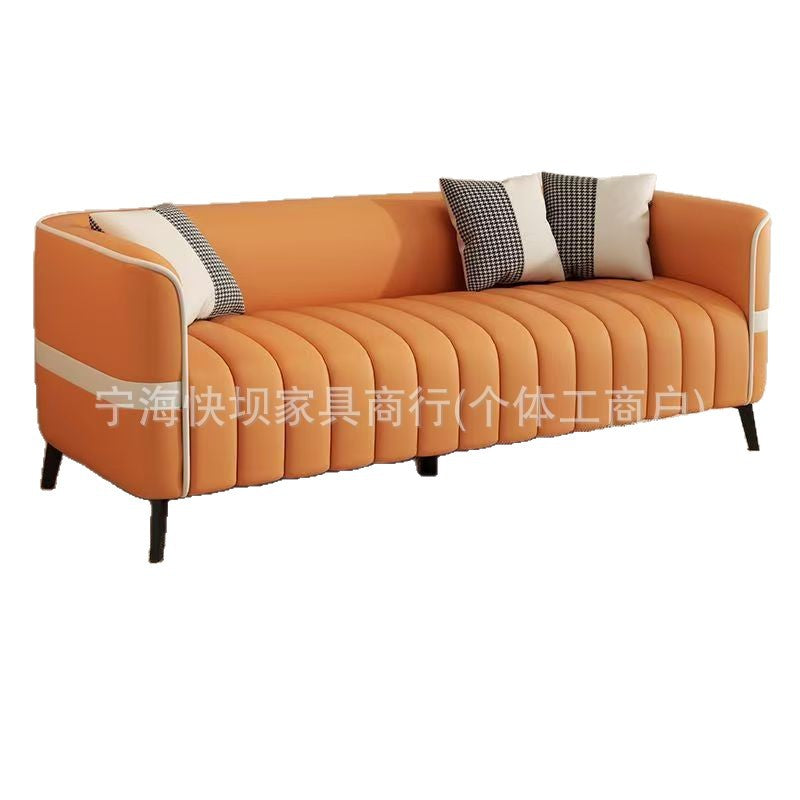Sofa small apartment apartment office clothing store rest area reception beauty salon double three-seater sofa living room