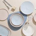 Scandinavianinsfor homerestaurantpure color ceramic set combinationstylish high-looking western food steak plate salad bowl