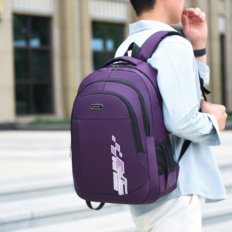 New men's business travel backpack fashionable versatile waterproof wear-resistant backpack large-capacity travel travel schoolbag