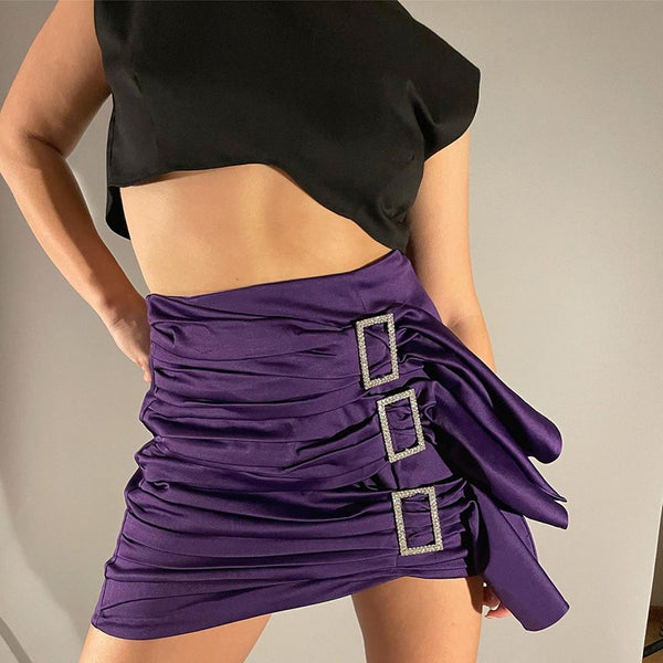 women's clothing sexy Spice Girl pleated skirt autumn hot-selling new high-waisted tight hip skirt