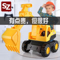 Large excavator kids toy car can seat people remote control engineering vehicle hook push excavator boy gift beach toy