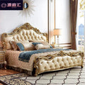 European style king size bed, double bed, gold bed, trendy bed, wedding bed, princess bed, single bed, master bedroom home use