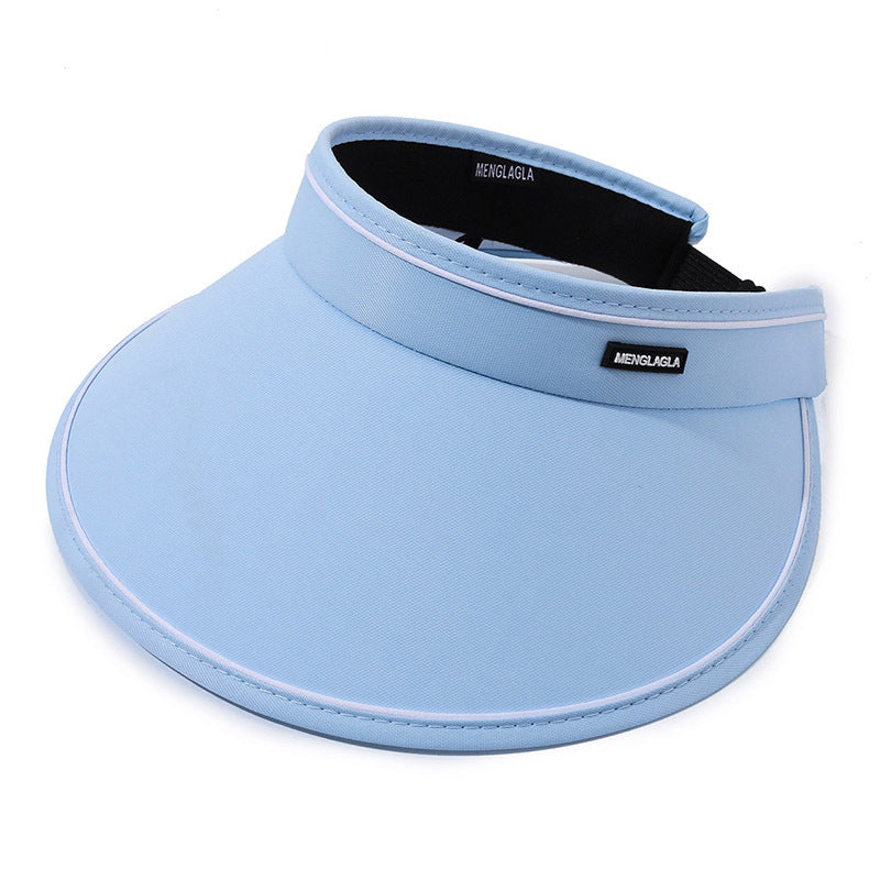 Summer sun protection hat Women's empty top hat Outdoor cycling UV protection sun protection hat Roof cover face brim