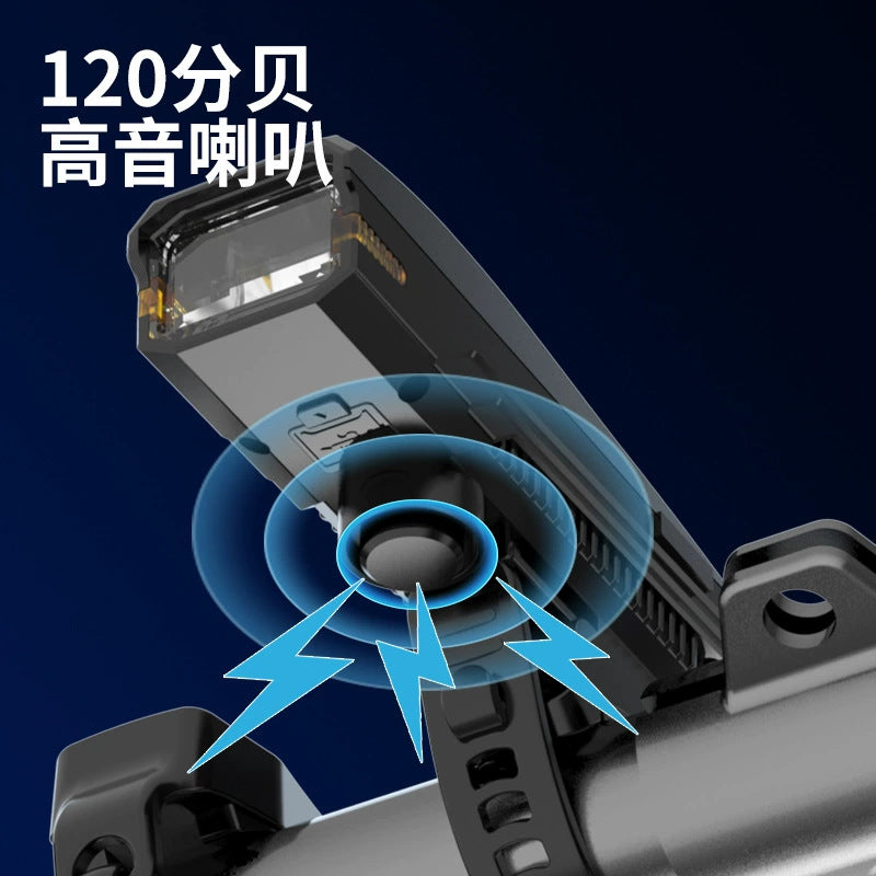 Bicycle night riding light super bright bright mountain road headlight USB rechargeable bicycle night lighting outdoor light