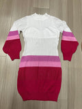 european and american women's clothing cut outlong sleevesknittingbest sellingsexy lantern sleeve gradient color sweater