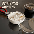 Travel jewelry box portable storage box earrings earrings studs ring necklace box jewelry accessory light luxury storage box