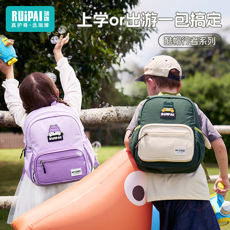 Rui brand kindergarten schoolbag boys and girls children baby backpack ultra-light anti-splashing water 2025 new backpack