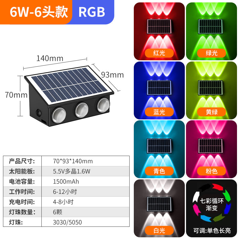 Solar outdoor lights - patio wall washers, balcony ambient lighting, garden smart lighting, minimalist stair and step lights