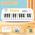 children's electronic keyboard, 24-key multifunctional wood grain design, toy for boys and girls, beginner baby educational electric piano