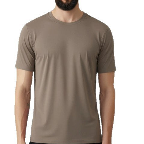 New arrival: cross-border, skin-friendly, quick-dry men's crew neck t-shirt - perfect for sports, casual wear, and versatile use: basketball, tennis, hiking, and commuting