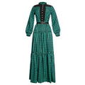 Aliexpress african plus size women's fresh and sweet dress pearl polka dot cake european and american  long skirt