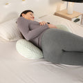Pregnancy pillow - multi-functional support for side sleepers: u-shaped pillow for back, waist, and belly support - perfect for relaxation and comfort