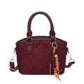 minimalist premium embossed handbag for women, 2025 new arrival, unique design, commute & casual crossbody bucket bag