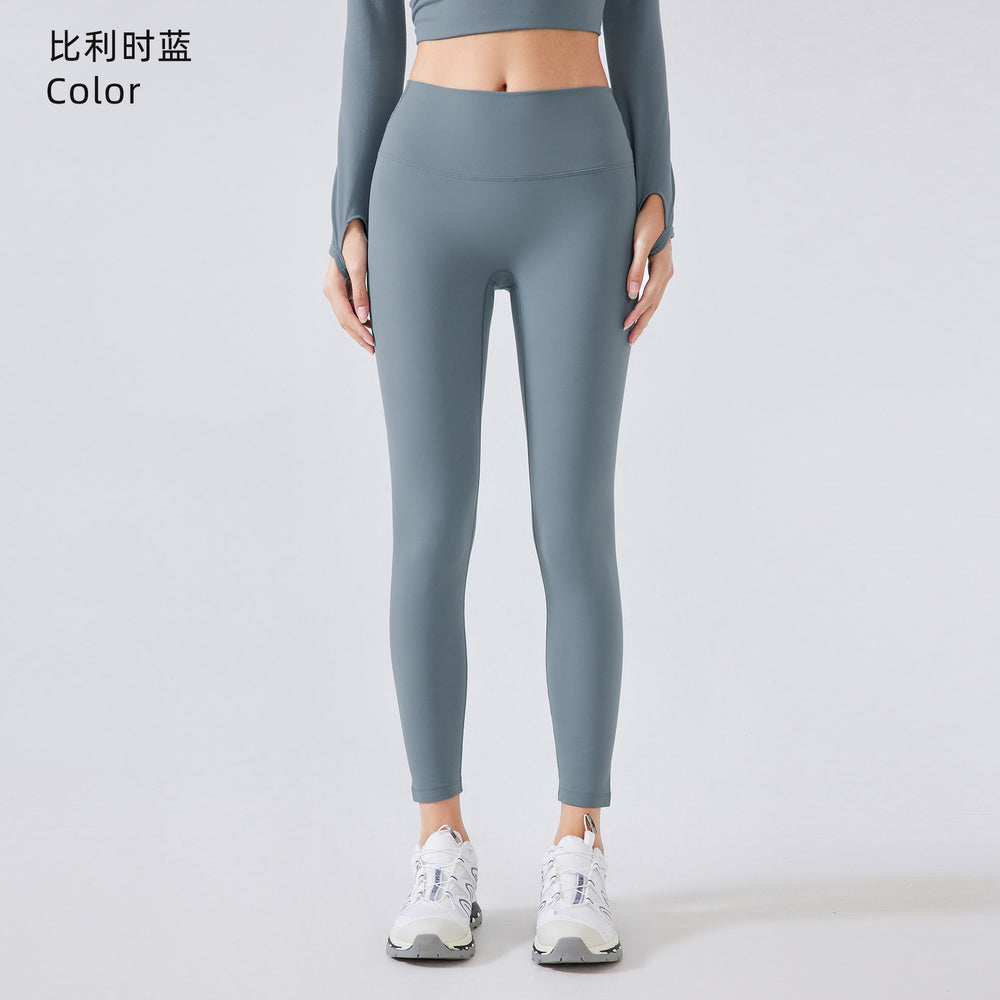 No awkward line, nude-feel yoga leggings for women. fleece-lined, slimming, high-waisted, butt-lifting workout and fitness pants. daw180