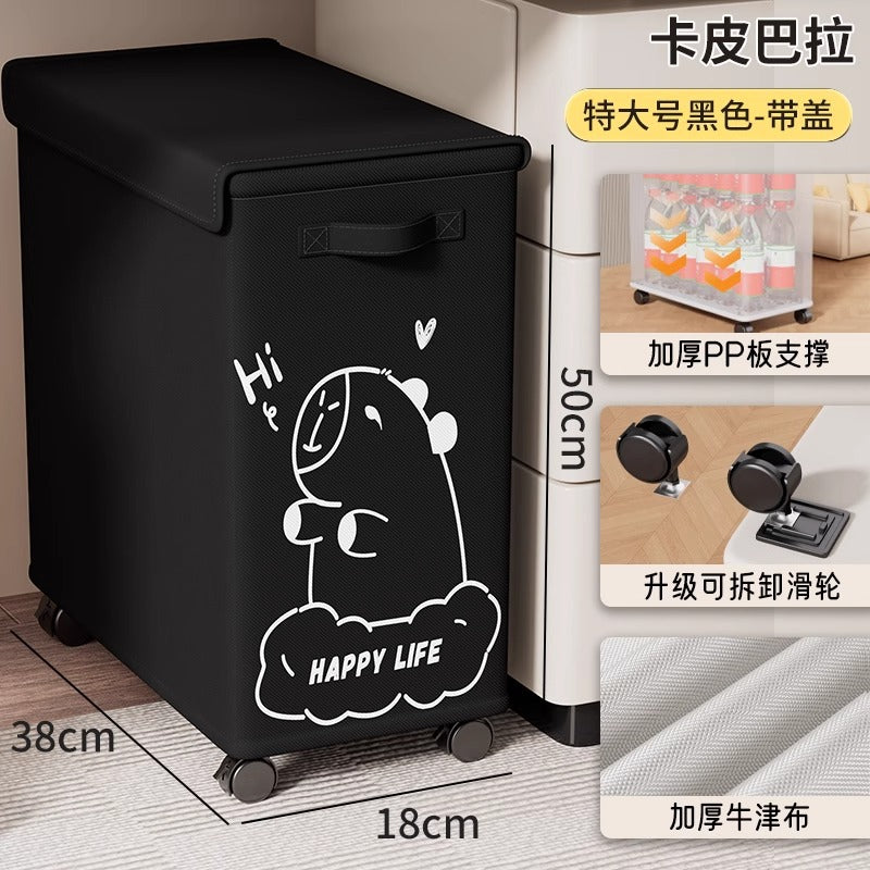 Office Storage Basket Under Table Station Removable Wheel Shelf Cart Dormitory Snack School Bag Storage Rack