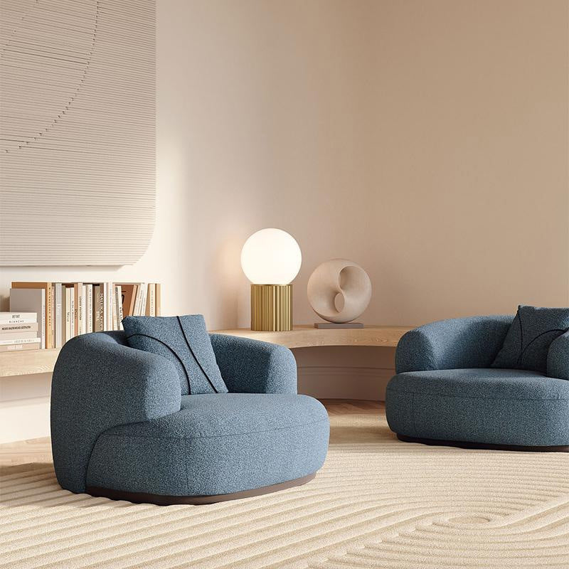 Foshan furniture fabric sofa wholesale designer creative hotel club curved multi-seater living room sofa customization