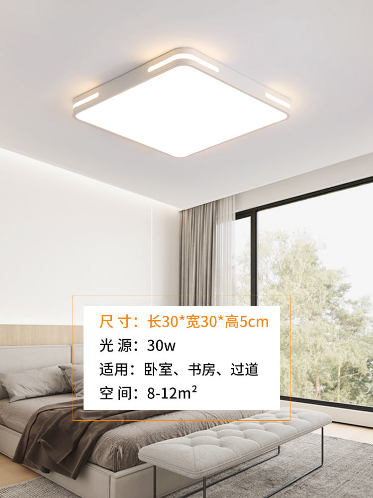 Zhongshan Lighting Factory Direct Sales Living Room Hall Main Light Ultra-thin Square Rice Home Access Bedroom Advanced Sensor Ceiling Light