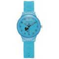Ins candy color student watch with diamond small watch for girls, middle school student, high school student, girl quartz watch