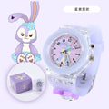 Kids' watch for girls - time-only, waterproof, drop-resistant, cute cartoon design, luminous, elementary school girl's analog-digital watch
