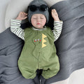 Trendy boys' clothing: adorable new spring/autumn overalls set for infants and toddlers - long-sleeved two-piece autumn outfit