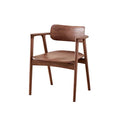 White wax solid wood north american black walnut backrest dining chair living room desk tea room chair stool modern casual kawashita chair