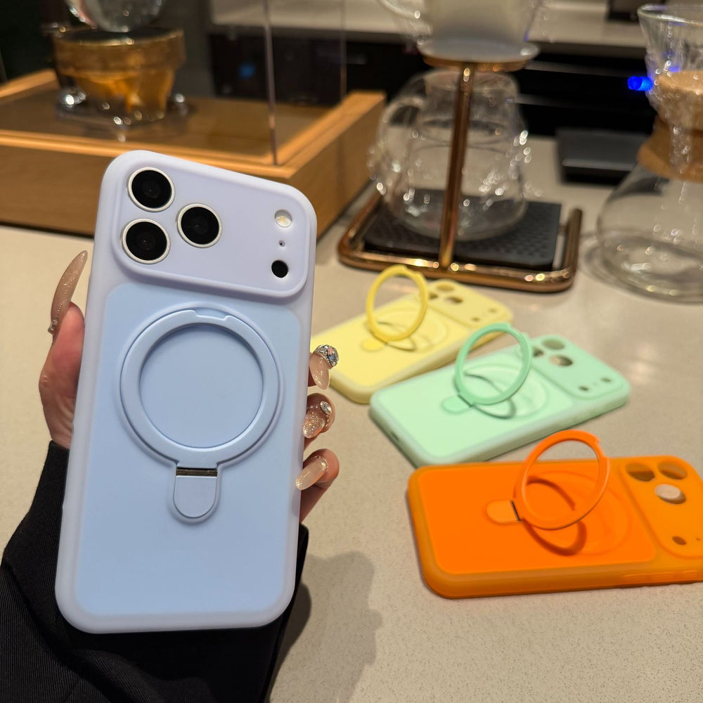 Suitable for apple 17promax mobile phone case fine hole jelly ice cream holder iphone16 cross-border protective cover 15
