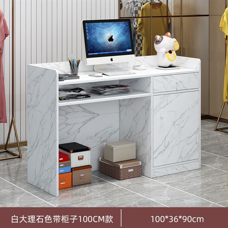 Bar counter, cashier counter, small casual modern convenience store, milk tea shop, reception desk, hair salon, clothing store counter, front desk