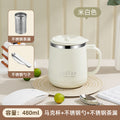304 stainless steel mug with lid, creative logo design, high-value aesthetic, includes tea infuser, office coffee cup, wholesale gift option