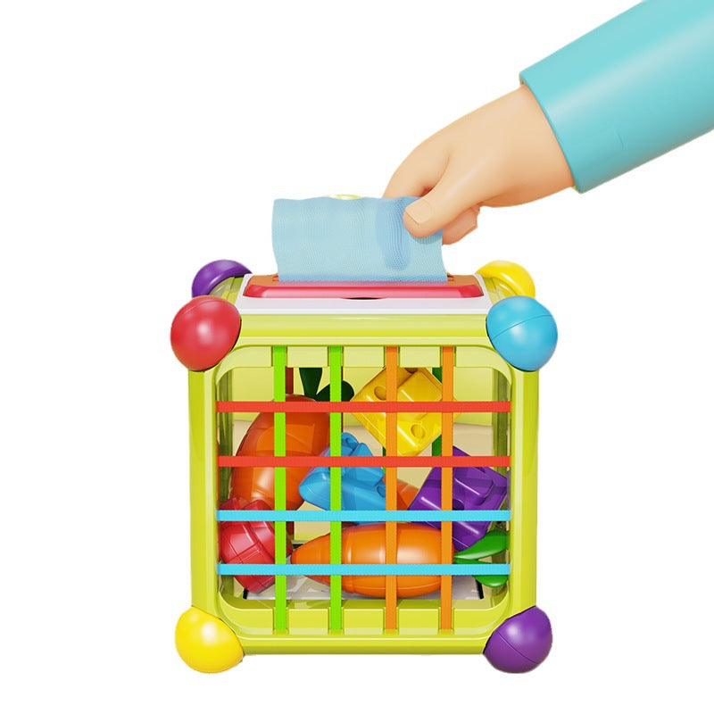 Cross-border Sessele Children's Early Education Polyhedron Hexahedron Toys Baby Puzzle Multi-play Radish Sessele