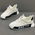 Men's shoes 2025 new winter mesh versatile breathable athletic casual white sneakers height increasing running dad shoes