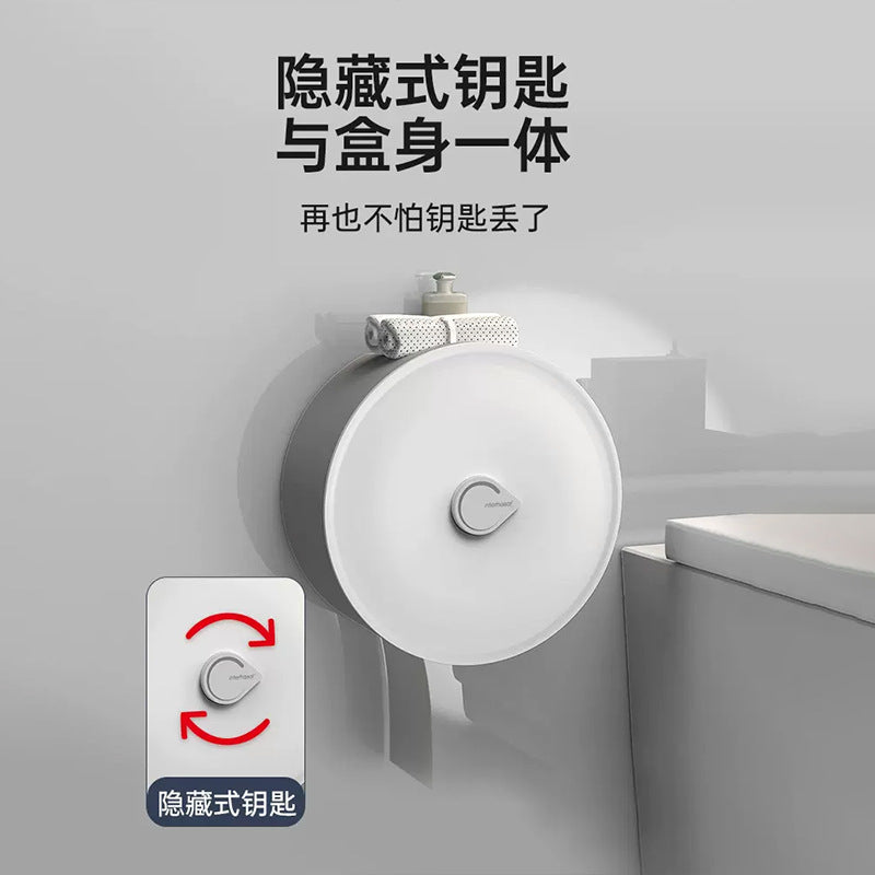 Large roll tissue box Hotel hotel roll paper box Toilet Toilet tissue holder Paper box No punching Cross-border wholesale