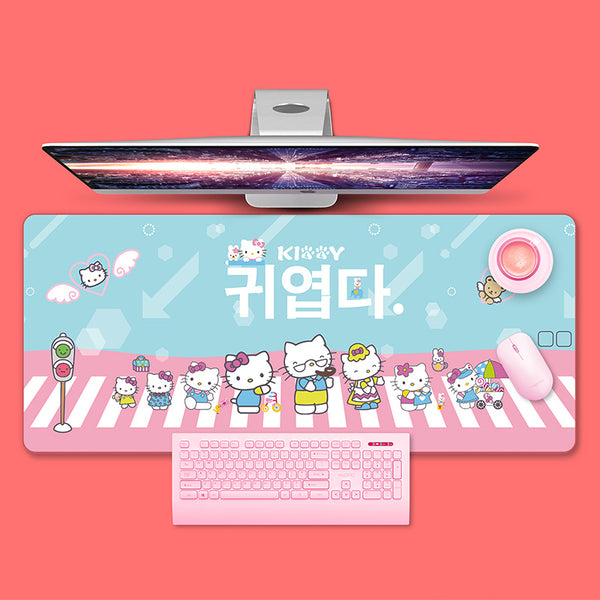 Mouse pad Large enlarged rubber table pad Mouse ++ non-slip keyboard pad Cartoon game desk pad Computer accessories