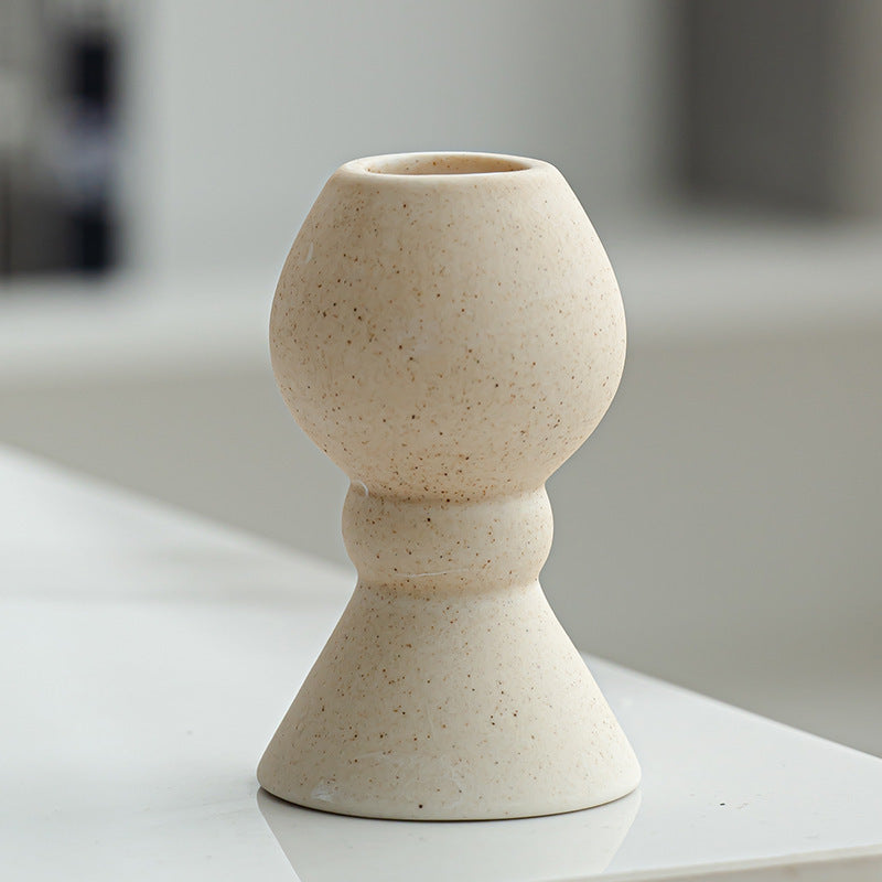 Nordic ins ceramic candle holder candle light dinner props romantic candle holder home dining table table decoration ornament
