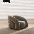 Gray single chair [flannel]