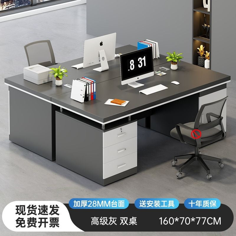 Office desk - minimalist modern design, suitable for employees, home use, students, and renters. bedroom desktop computer desk, freestanding