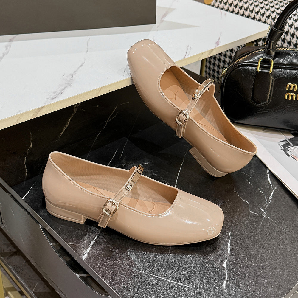 2026 fashion mary jane shoes, chanel-inspired women's retro flats, elegant low-cut shoes, versatile mary janes