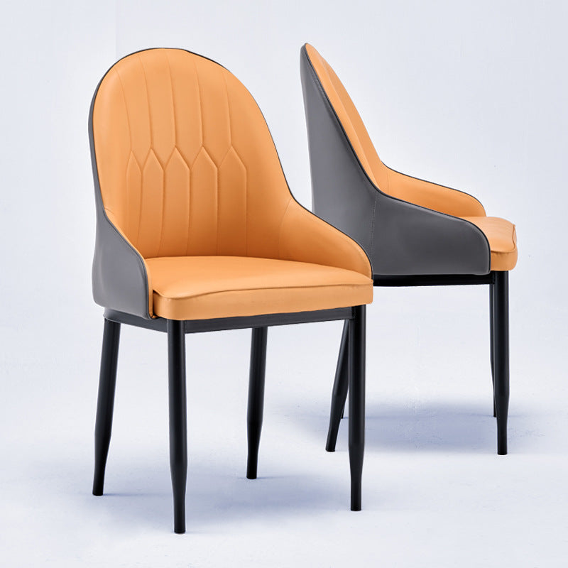 Luxury high-end chair, home leather stool, modern minimalist nordic dining chair, home living room hotel dining chair