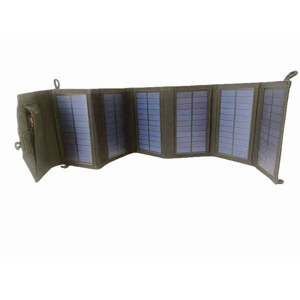 Solar Dual USB Fast Charge Portable Folding Bag Solar Power Bank Solar Panel 20W Solar Folding Bag