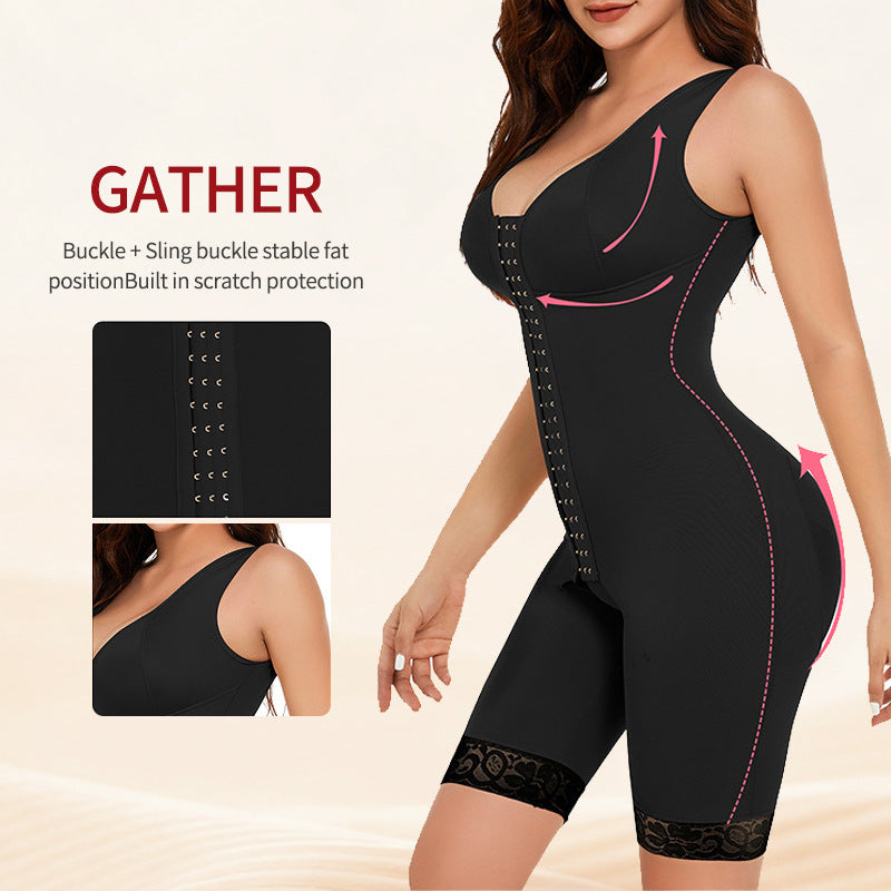 Bra one-piece shapewear plus size body shaping corset one-piece shapewear postpartum waist lifting hip tightening body shaping garment