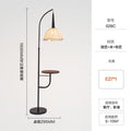 American retro floor lamp - bedside lamp for bedroom, decorative accent for living room sofa, multifunctional standing floor lamp for hotel rooms