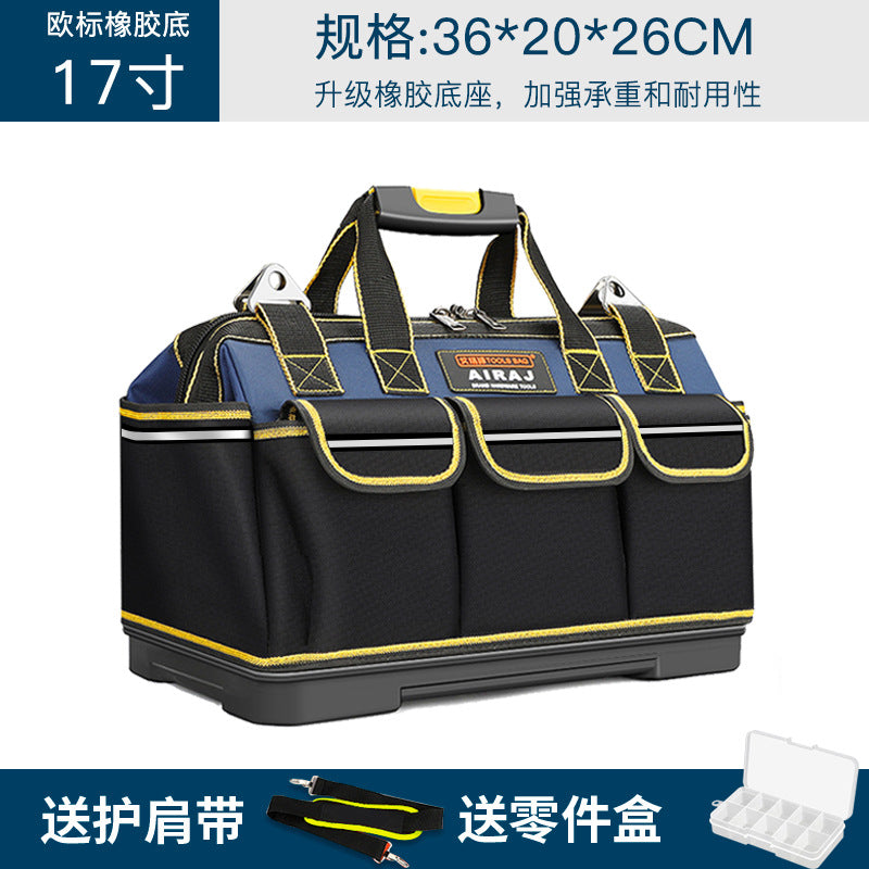 Arrizo Electric Toolkit Wholesale Multifunctional Large Portable Thickened Wear-resistant Canvas Tool Bag Storage Bag