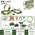 new arrival volcano electric spray dinosaur track assemble variety shape sound and light toy educational boy toy