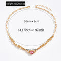 fashion frenchaccessible luxuryclassy heart necklace niche style design vine patchwork choker necklace for women