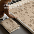 Removable and washable carpet living room frenchretro double layer machine washable sound insulation mat medieval style easy-care bedroom bedside blanket