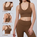 European and american plus size activewear yoga set for women - high waist pocketed compression yoga pants and nude feel workout outfit